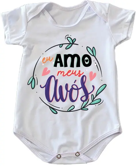 Body Infantil Amo Meus Avós