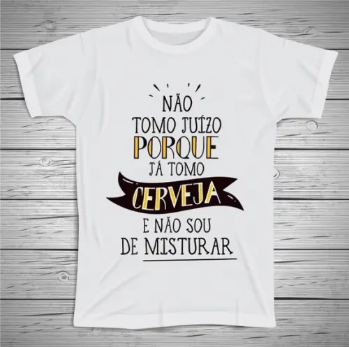 Camiseta Não Tomo Água