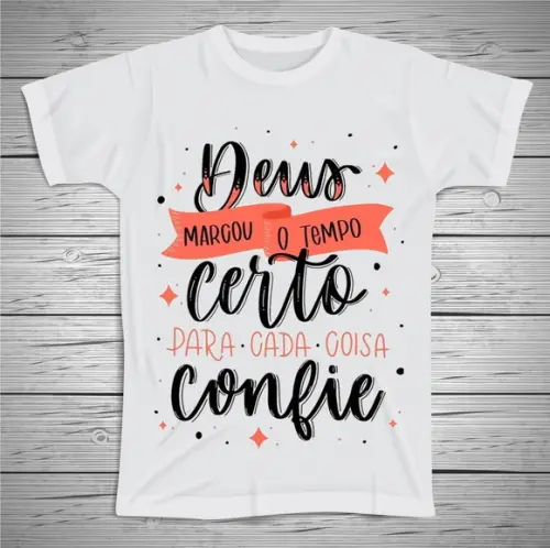 Camiseta Deus Marcou seu Tempo