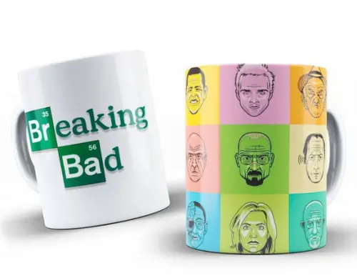 Caneca Porcelana Breaking Bad