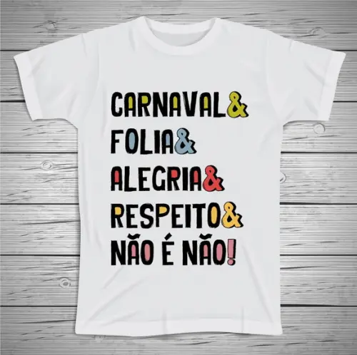 Camiseta Divertida Carnaval Folia