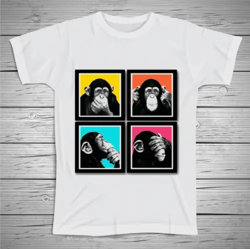 Camiseta Divertida Monkey