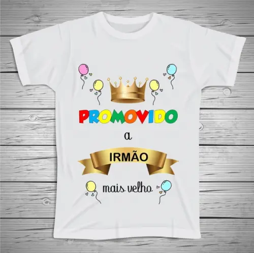 Camiseta Promovido a Irmão Mais Velho