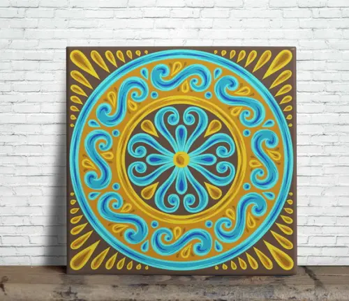 Azulejo Decorativo Mandala