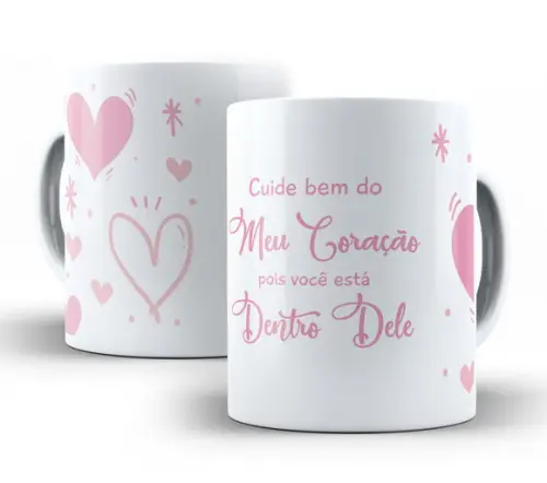 Caneca Cuide Bem do Meu Coração