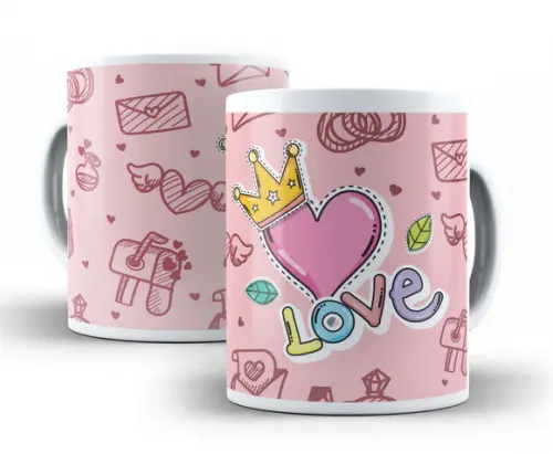 Caneca Porcelana Love