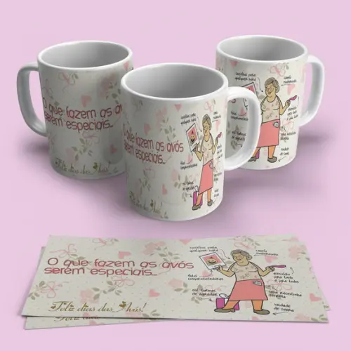 Caneca Porcelana Avó
