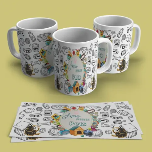 Caneca Amo Meus Pets