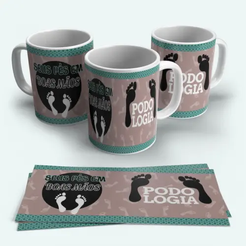 Caneca Profissão Podologia