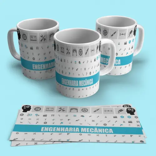 Caneca Profissão Engenharia Mecânica