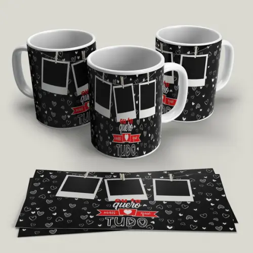 Caneca Eu Te Quero Mais Que Tudo com foto