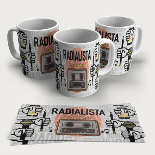 Caneca Profissão Radialista