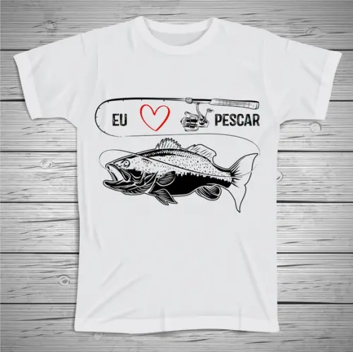 Camiseta Eu Amo Pescar