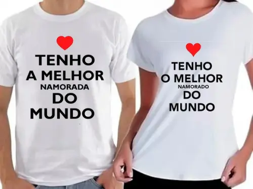 Kit Camiseta Dia dos Namorados