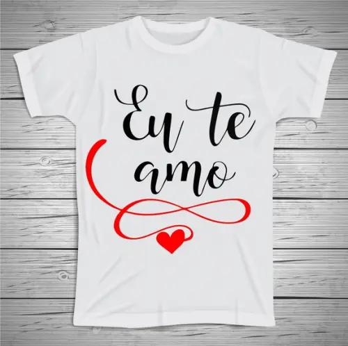 Camiseta Dia dos Namorados Eu Te Amo