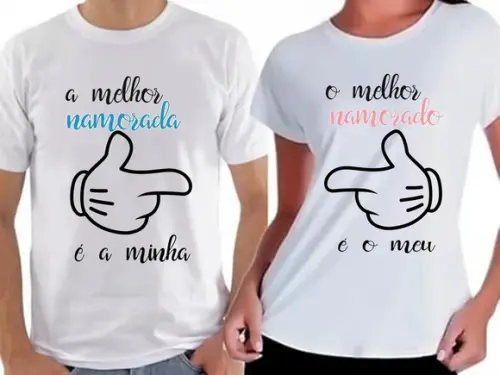 Kit Camiseta Dia dos Namorados