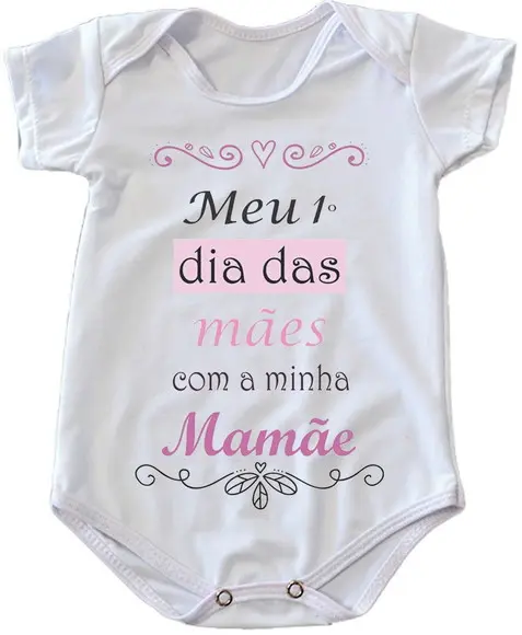 Body Infantil Meu Primeiro Dia das Mães