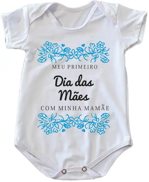 Body Infantil Meu Primeiro Dia das Mães
