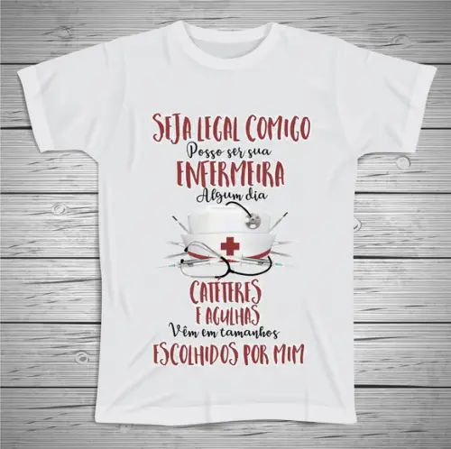 Camiseta Profissão Enfermagem