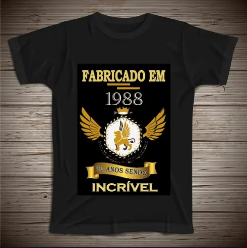 Camiseta Fabricado em 1988
