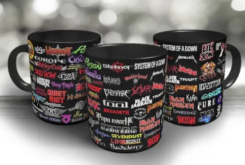 Caneca Porcelana Rock