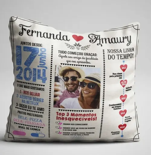 Almofada Dia dos Namorados