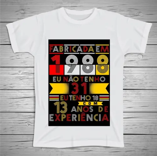 Camiseta Fabricada em 1988