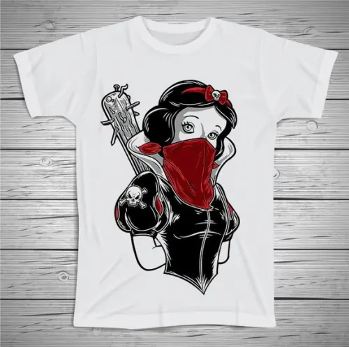 Camiseta Hard Branca de Neve