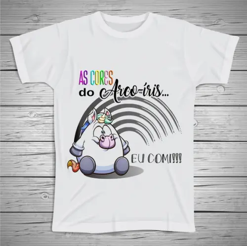 Camiseta As cores do Arco Iris