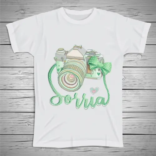 Camiseta Fotografia Sorria