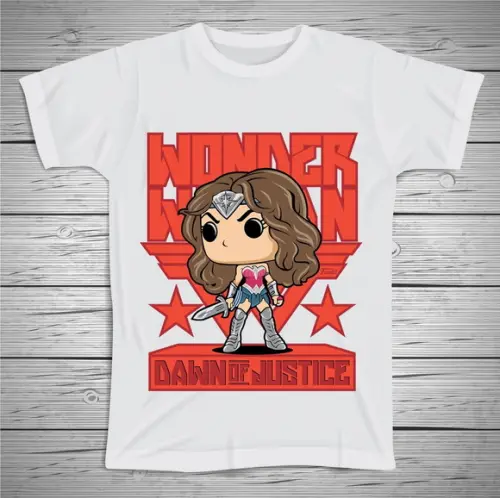 Camiseta Mascote Mulher Maravilha