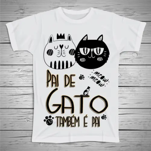 Camiseta Pai de Gato