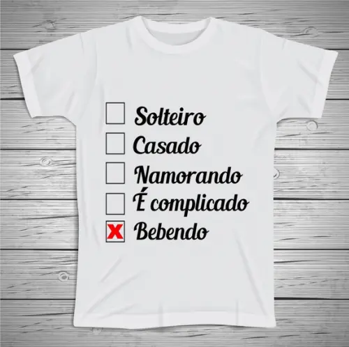 Camiseta Divertida Bebendo