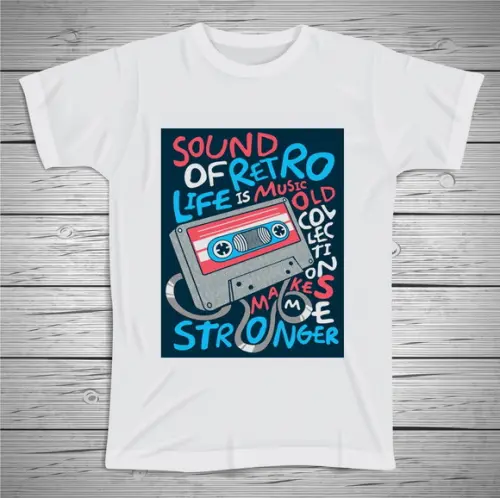 Camiseta Retrô Music