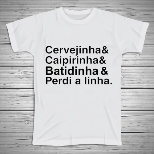 Camiseta Divertida Perdi a Linha
