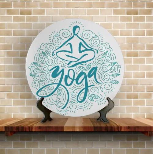Prato Decorativo Yoga