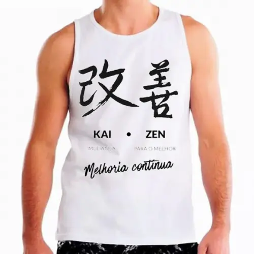 Camiseta Regata Melhoria Continua