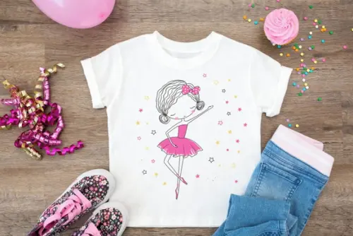 Camiseta Infantil Bailarina