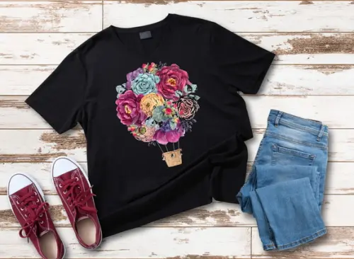 Camiseta Balão Floral