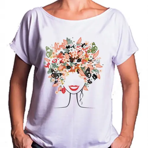 Camiseta Bata Floral