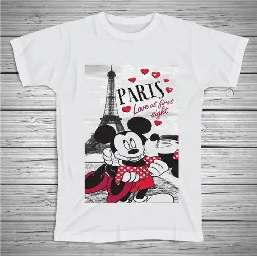 Camiseta Mickey e Minie