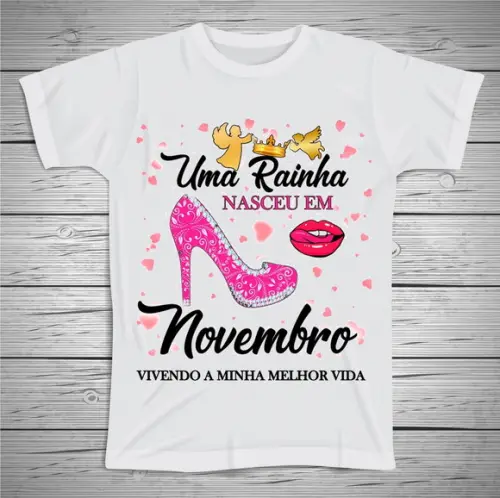 Camiseta Uma Rainha Nasceu