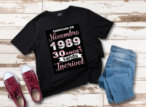 Camiseta Fabricada em 1989