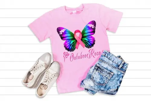 Camiseta Outubro Rosa