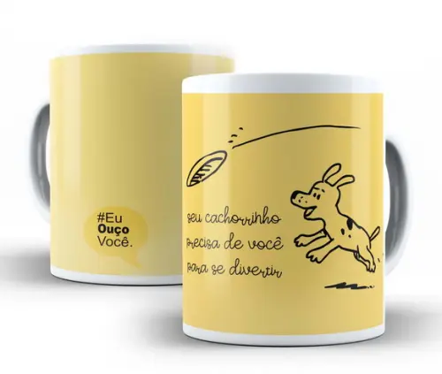 Caneca Porcelana Setembro Amarelo