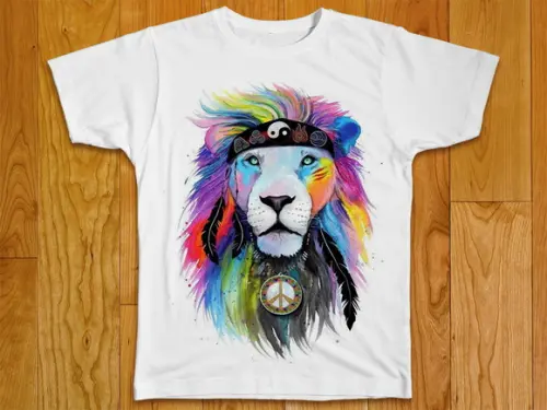 Camiseta Leão Peace