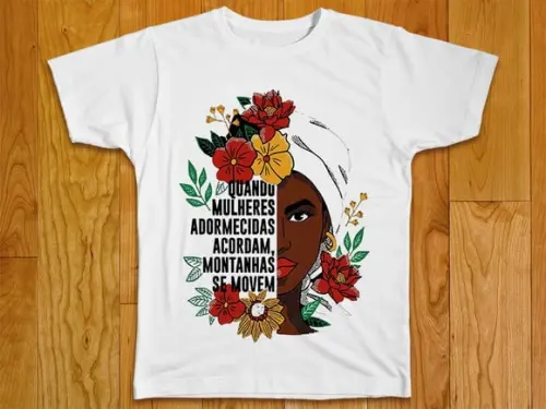Camiseta Feminina Afro