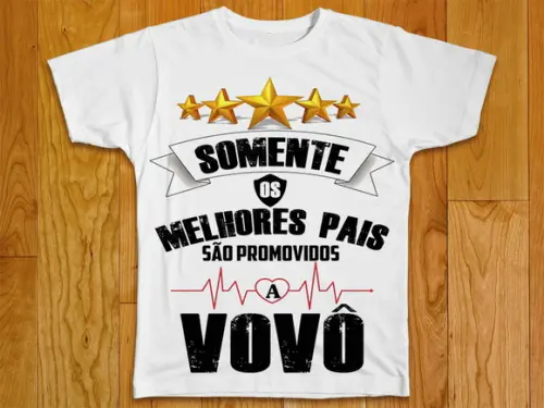 Camiseta Apenas Os Melhores Pais São Promovidos A Vovô