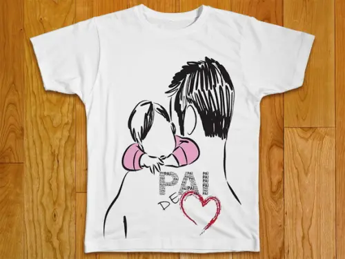 Camiseta Pai de Coração