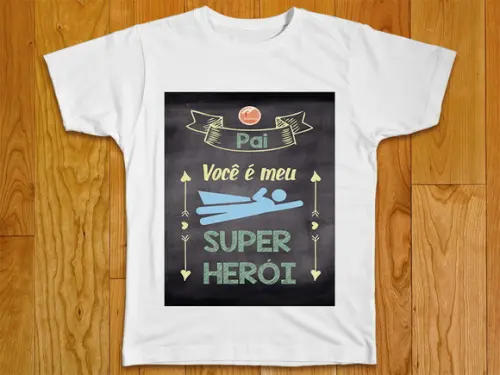 Camiseta Pai Você É Meu Super Herói